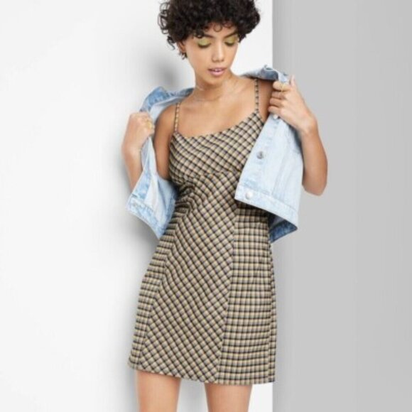 Wild Fable Plaid Bodycon Mini Dress - Picture 4 of 4